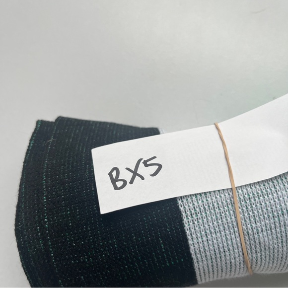 Green and Black Striped 96 Soccer Scarf - Picture 7 of 7